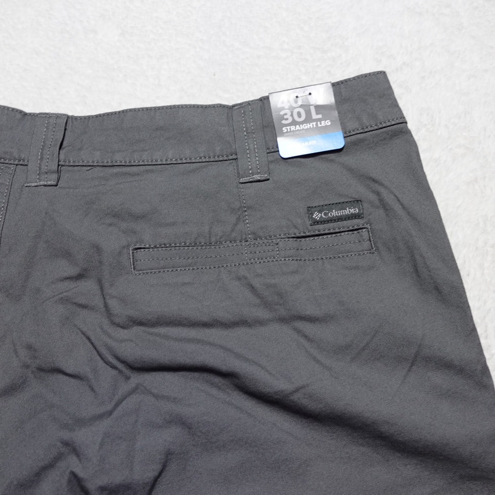 Columbia Flex ROC Pant Mens 40x30 Grey Straight Leg Omni-Shade AM0183-023 - Picture 4 of 11